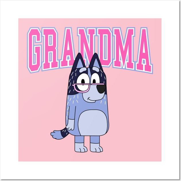 Bluey Grandma Wall Art by Kuturupiah